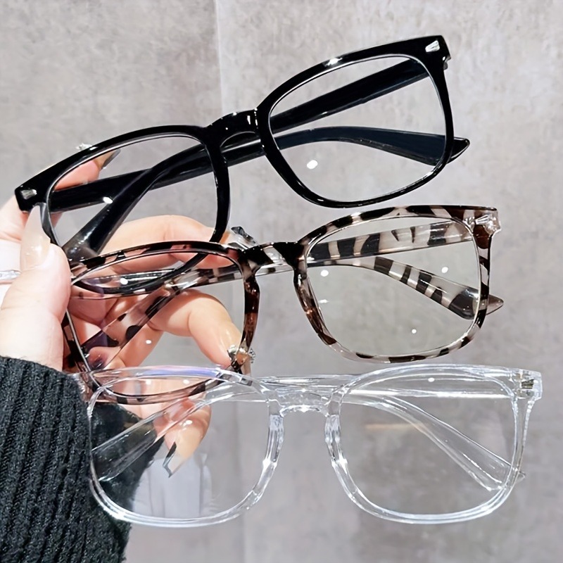 Gaming Glasses Blue - 1/2/3 Stück quadratische Anti-Blaulicht-Brille für Männer