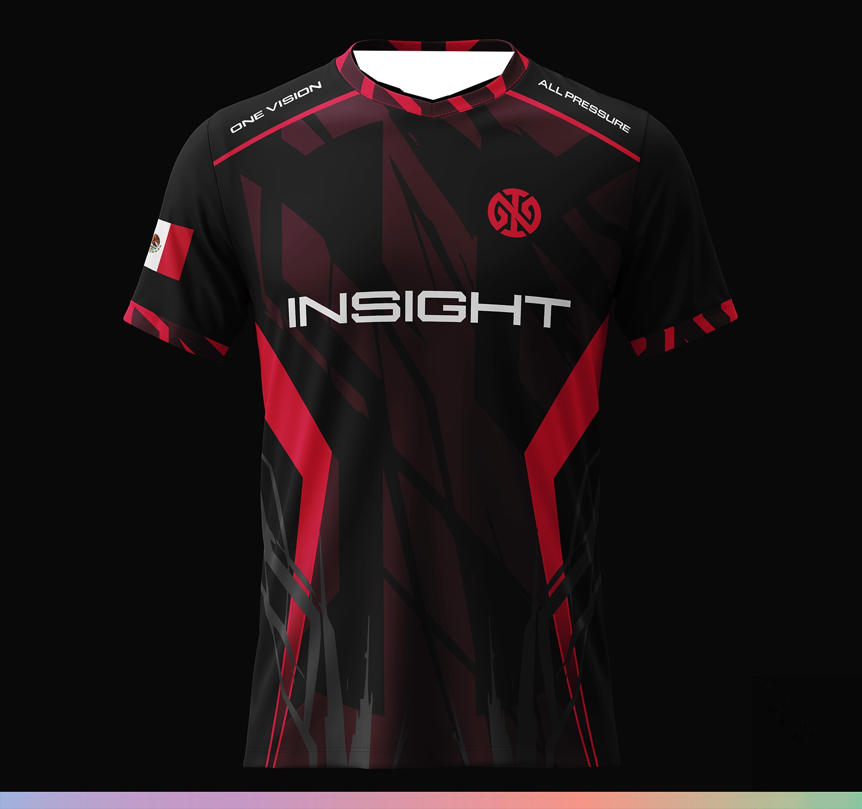 Esports Gaming Teams - 2026 Neues INSIGHT E-Sport-Trikot 3D-Druck Mexiko-Flagge