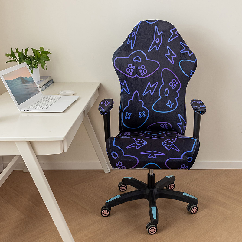 Esports Gaming Hotel - Elastische staubdichte Gaming-Stuhl-Abdeckung für Zuhause, Büro,