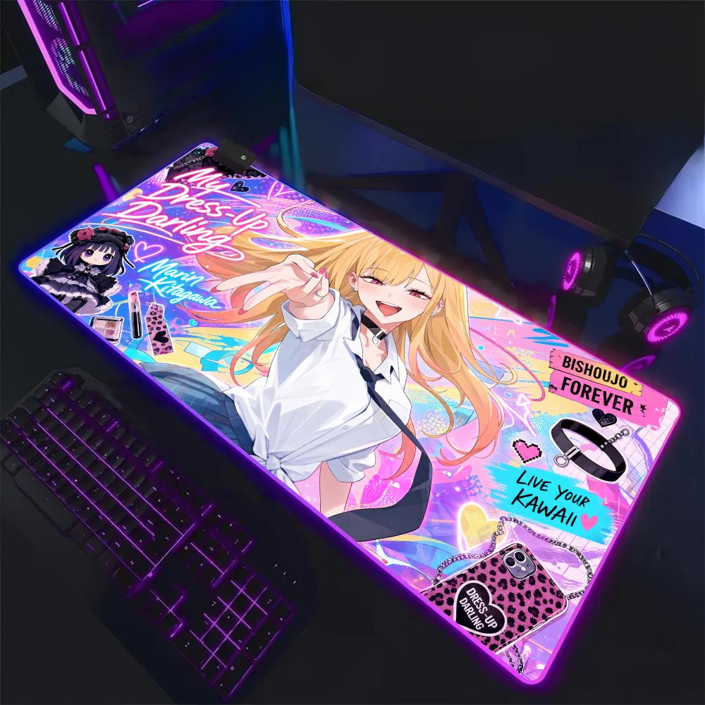 Mouse Pad Extended Rgb - My Dress-Up Darling Mauspad RGB, Gaming-Matte,