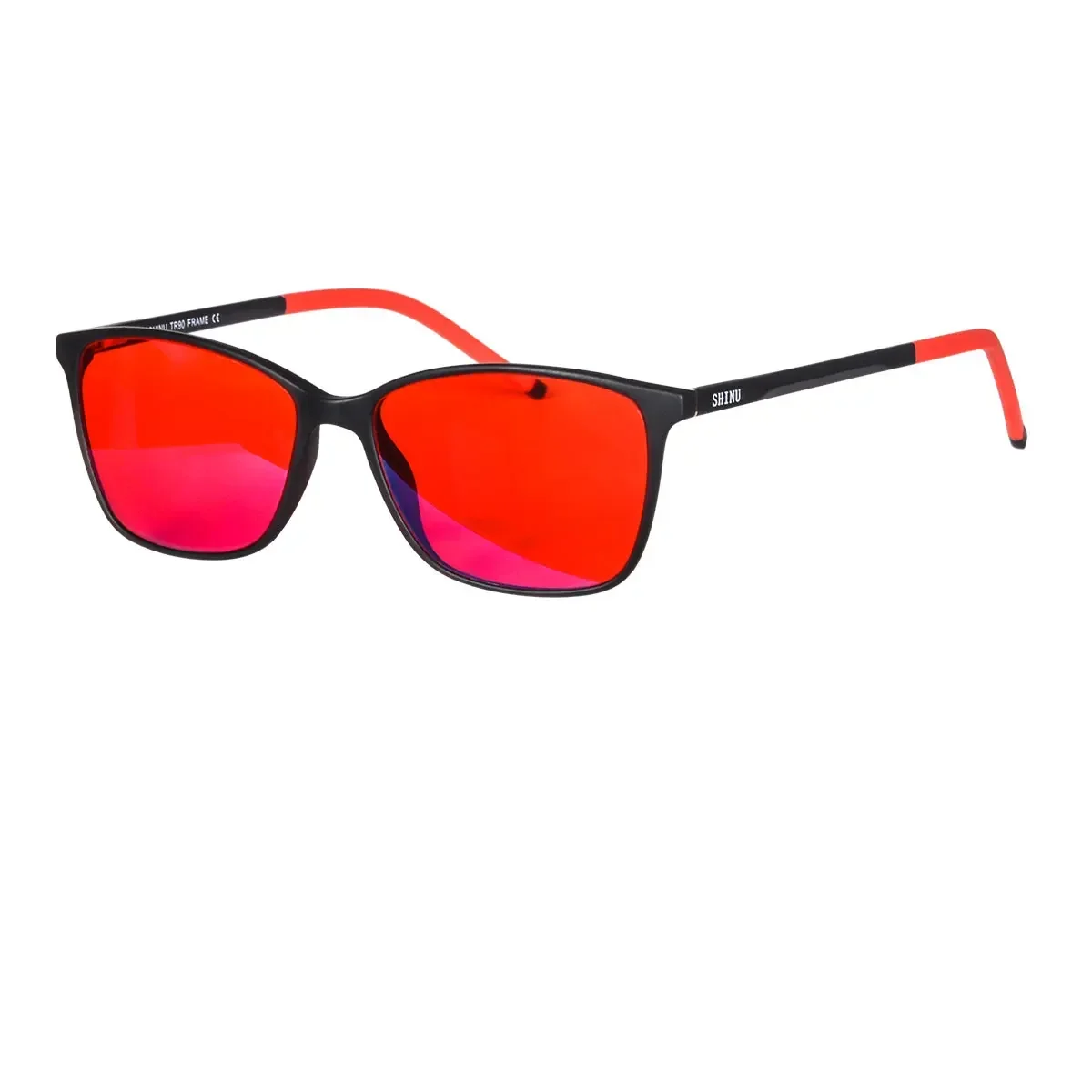 Gaming Glasses Blue - Blaulichtblockierende Computerbrille für Damen, rote Gläser,