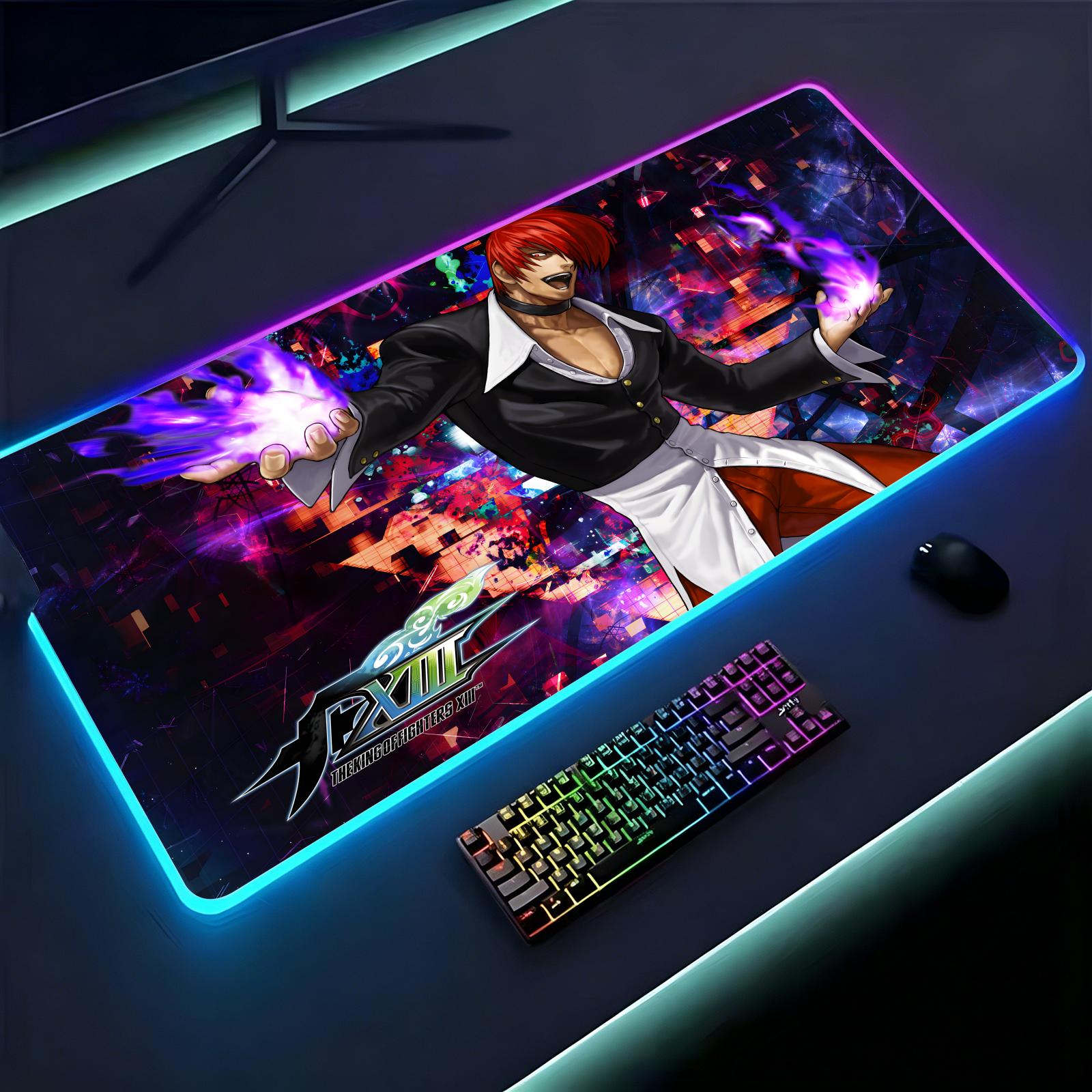 Mouse Pad Extended Rgb - Großes RGB-beleuchtetes Esports-Gaming-Mauspad, glatte, weiche Stoffoberfläche,