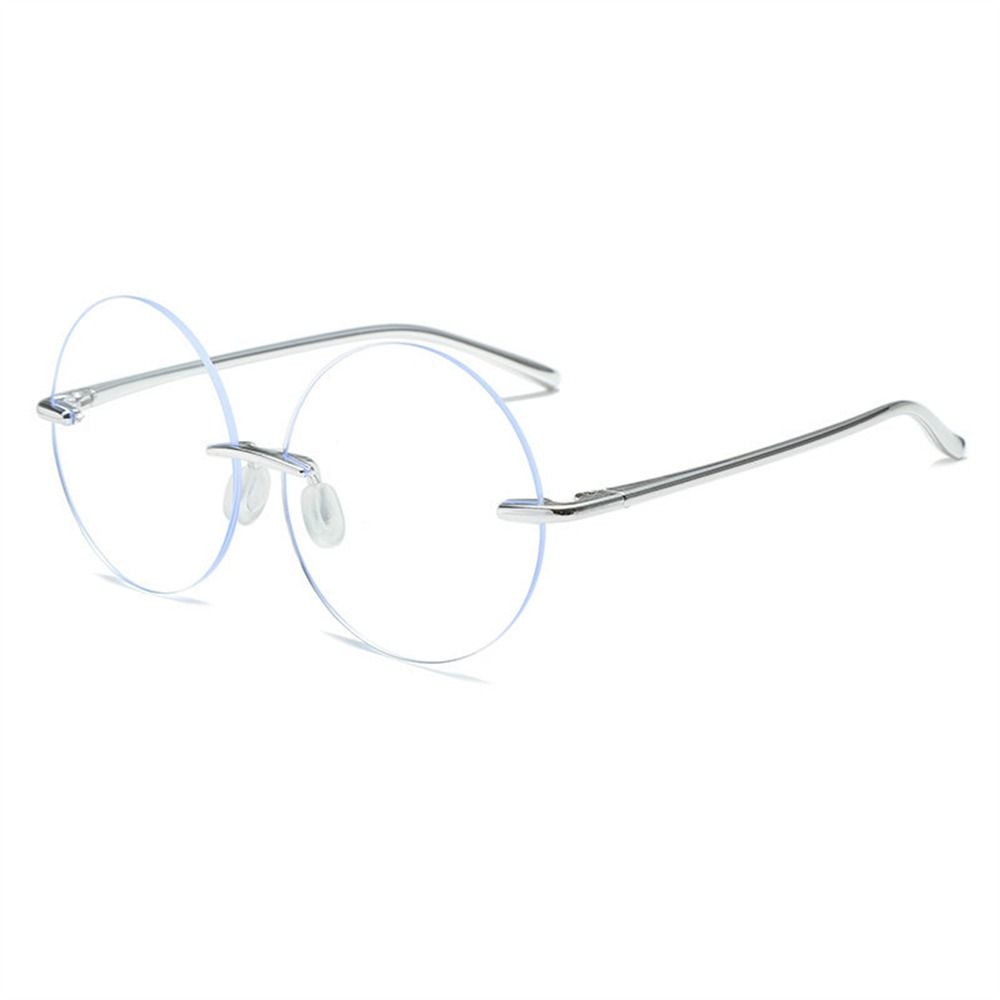 Gaming Glasses Blue - Diamantschliff Randlose Anti-UV-Brille mit blauen Strahlen,