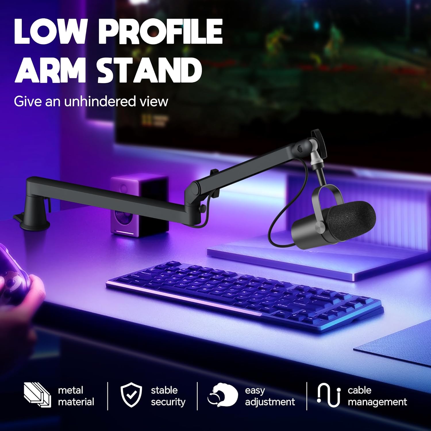 Professioneller Low-Profile-Mi – Microphone Arm Boom Bewertung und Preis