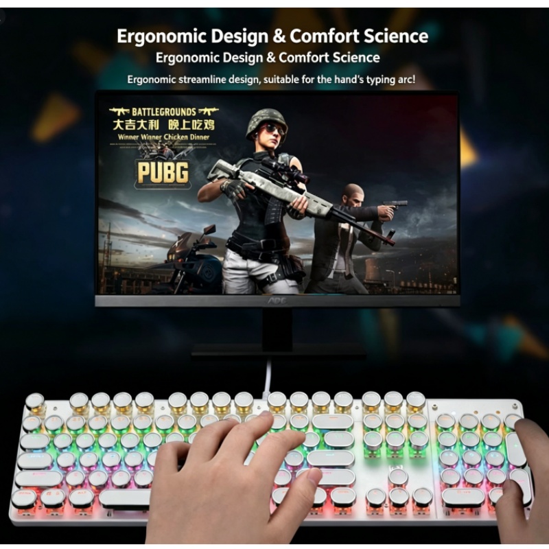 HJK920 Steam Punk Mechanische  – Esports Gaming Cafe Bewertung und Preis