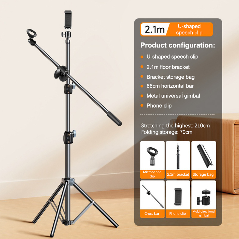 Mikrofon-Stativ 1,7-2,1M Mikro – Microphone Arm Boom Bewertung und Preis